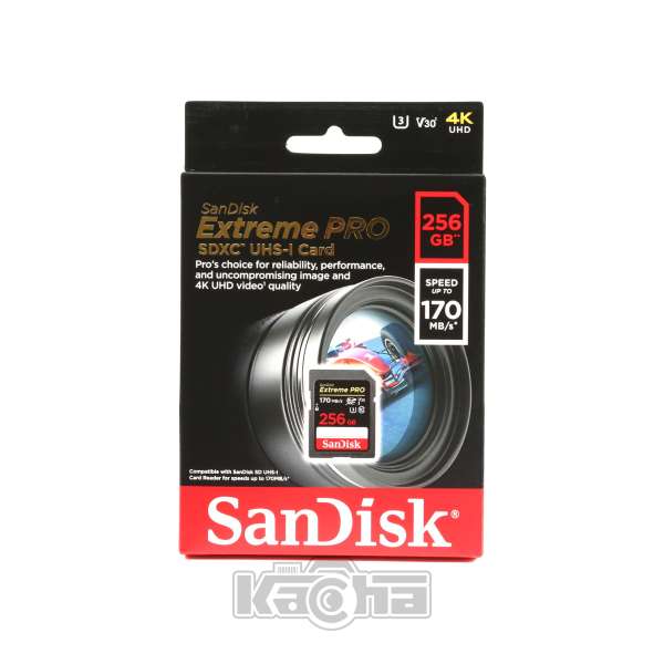 SanDisk 256GB SDXC Extreme PRO UHS-I (200R/140W) (SDSDXXD-256G)